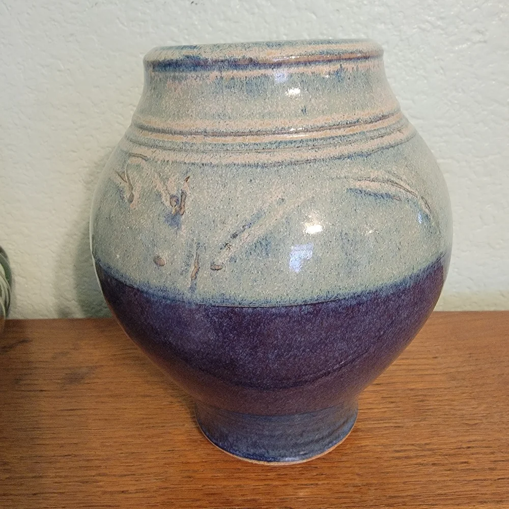Elegant‎ Blue and Cream Vase
